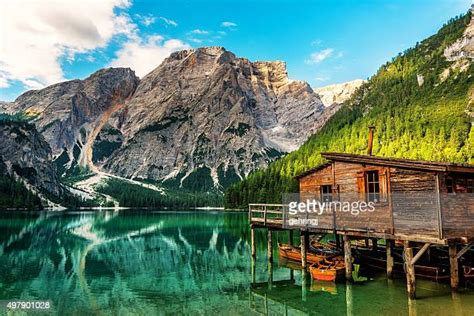 Lago Di Braies Photos And Premium High Res Pictures Getty Images