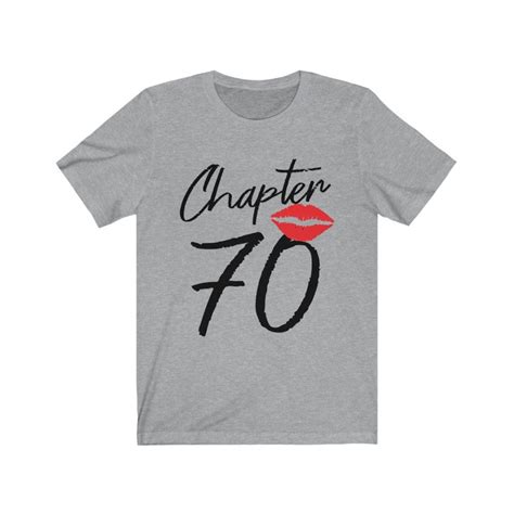 70th Birthday Shirt For Women Chapter 70 Shirt 70th Birthday Etsy