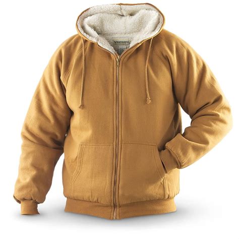 Find the best men's fleece sweatshirts and hoodies. Wilderness Sherpa - lined Fleece Zip Hoodie - 155157 ...