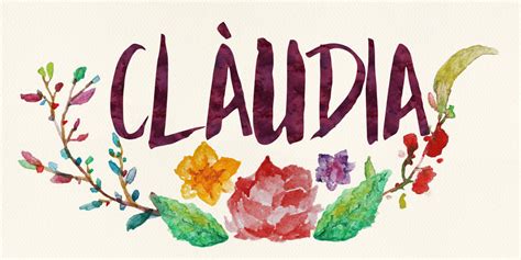 Claudia Watercolor Name Art By Littlemissfreak On Deviantart