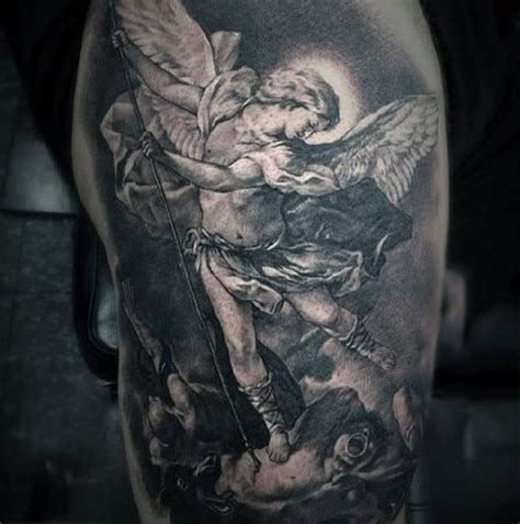 Never the head or body. 100 Guardian Angel Tattoos For Men - Spiritual Ink Designs