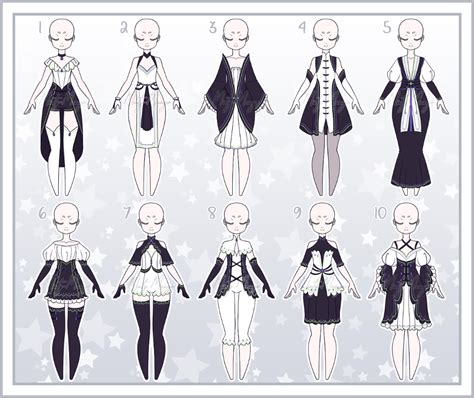 Outfit Adoptable Batch 60 Closed By Minty Mango On Deviantart Dress