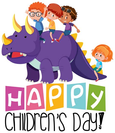 Happy Childrens Day Icon 605548 Vector Art At Vecteezy
