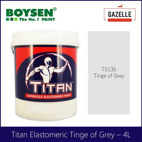 Titan Elastomeric Paint Tinge Of Grey 4l Lazada Ph