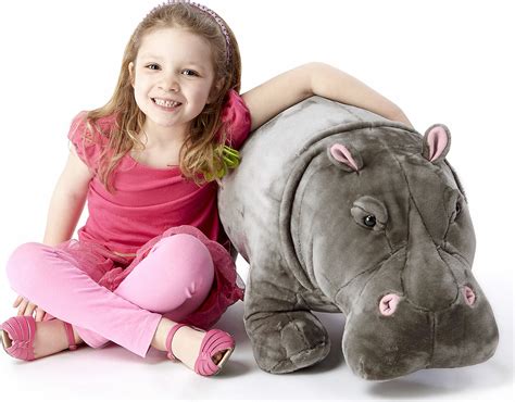 Hippopotamus Lifelike Stuffed Animal Melissa And Doug Dancing Bear Toys