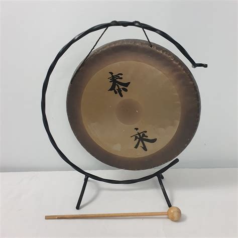 Gong Copper Iron Castwrought Wood Catawiki