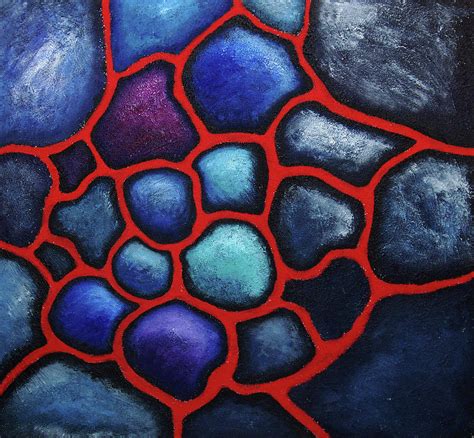 Internalscape Abstract Cells Painting By Nancy Mueller