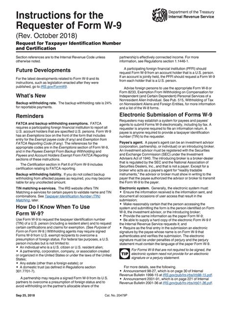 Irs W 9 Instruction 2018 Fill Out Tax Template Online Us Legal Forms