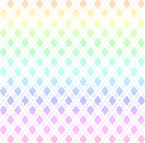 Pastel Rainbow Ombre And White Argyle Check Plaid A Line Dress By Honorandobey Pastel