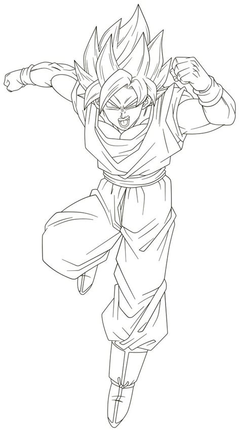 Goku Para Dibujar Facil Cuerpo Completo Es Facil Hacerlo Muy Grande O