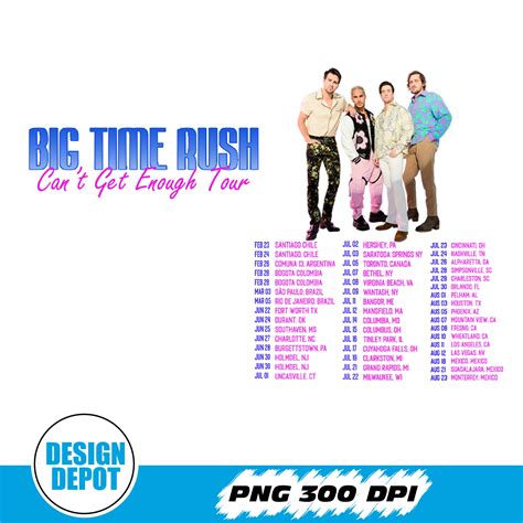 Big Time Rush Band Cant Get Enough Tour Png Pop Music 2023 Inspire