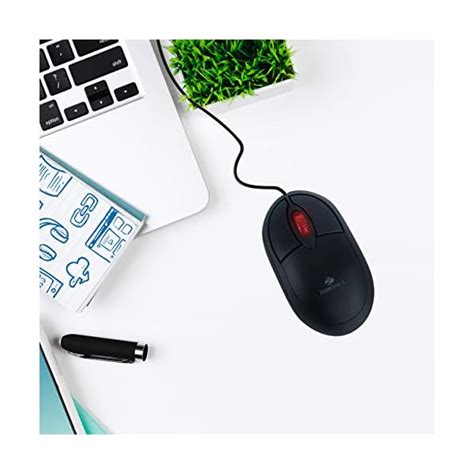 zebronics zeb rise wired usb optical mouse with 3 buttons black jaguar byte