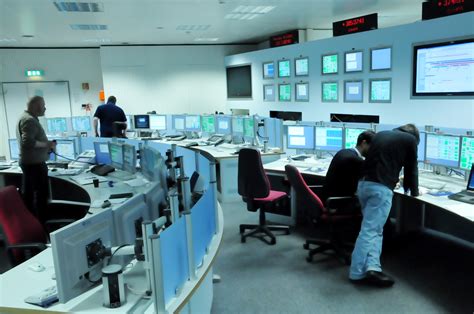 Esa Tracking Station Control Room At Esas Space Operations Centre