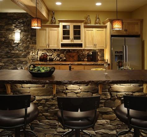 30 Inventive Kitchens With Stone Walls Decoist