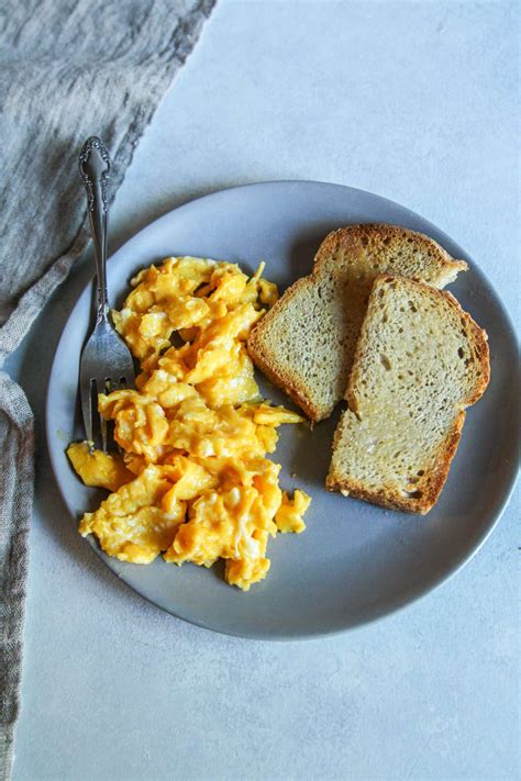 Scrambled Eggs And Toast Recipe Sweetphi