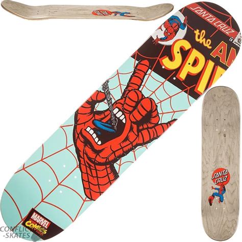 Santa Cruz X Marvel Comics Spiderman Skateboard Deck 8 Ltd Ed