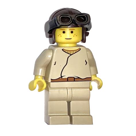 Lego Anakin Skywalker With Brown Aviator Cap Minifigure Comes In