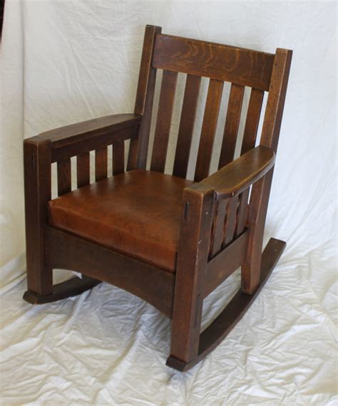 Bargain Johns Antiques Antique Mission Oak Rocking Chair Harden