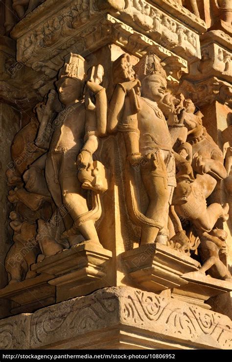 Human Sculptures Of Kandariya Mahadeva Temple Royalty Free Photo