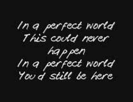 Perfectly perfect lyrics you might not think you're a supermodel but you look like one to me i'd rather have your picture on my. Simple Plan - Perfect World (lyrics) - YouTube
