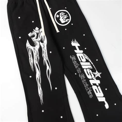 Hellstar Black Star Hoodie And Pant Set Ready2shipnyc