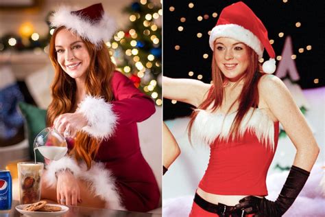Lindsay Lohan Recreates Mean Girls Christmas Outfit In New Commercial For Horrifying Pepsi Milk