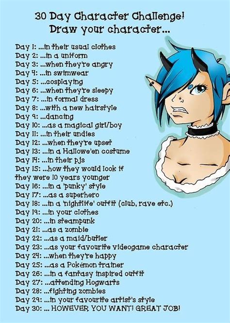 Anyone Think I Should Do This 30 Day Drawing Challenge Art Style