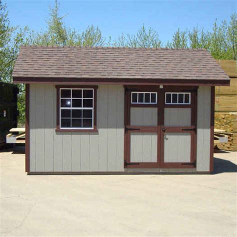 Ez Fit Heritage 10x14 Wood Shed 10x14ezkithe Free Shipping