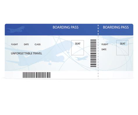 Plane Ticket Png Png Image Collection