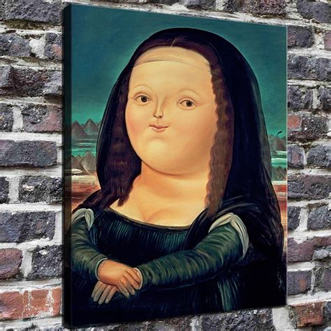 30x24 Inches Fernando Botero Mona Lisa New Etsy