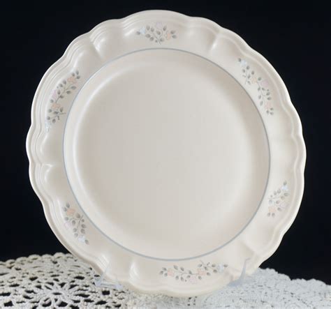 ONE Pfaltzgraff Remembrance Pattern 10-1/2 Dinner Plate No Center Decal