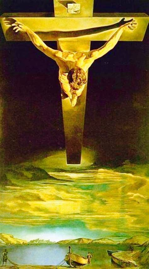 Jesus Christ On The Cross By Salvator Dalí Peintures Dali Salvador