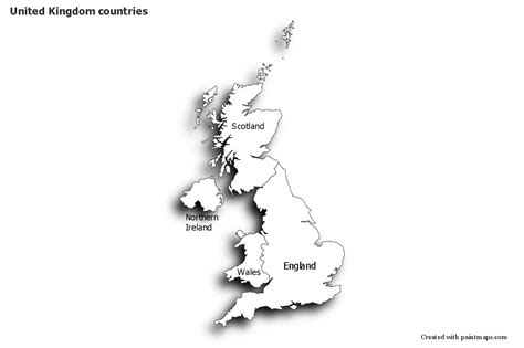 Mapas De Muestra Para Pa Ses Del Reino Unido