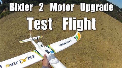 Bixler 2 Motor Upgrade Test Flight Youtube