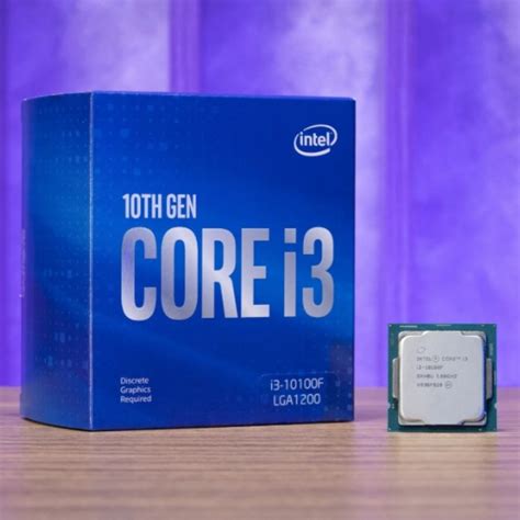 Cpu Intel Core I3 10100f 360 Up To 430ghz 6m 4 Cores 8 Threads