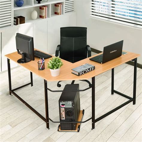 Goplus L Shaped Corner Computer Desk Pc Latop Study Table Modern