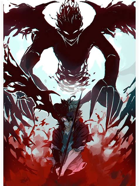 Demon Antimagic Asta Poster By Terpres Black Clover Manga Black