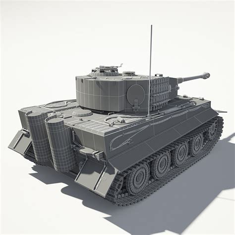 Tiger 1 Tank 3d Model Max Obj 3ds Fbx