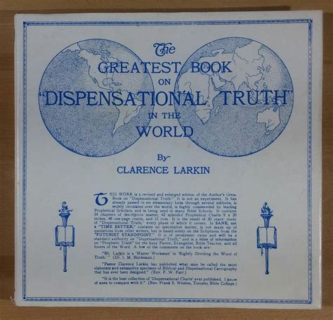 The Greatest Book On Dispensational Truth In The World By Clarence