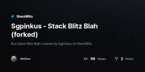 Sgpinkus Stack Blitz Blah Forked StackBlitz