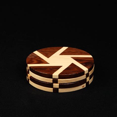 Aperture Wood Coasters