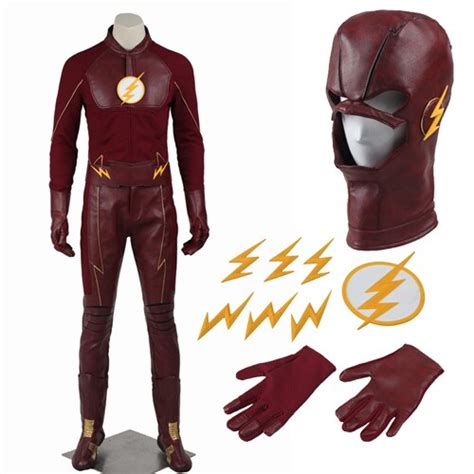 2017 The Flash Season 2 Barry Allen Flash Costume Cosplay Adult