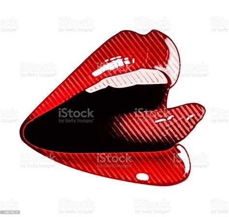 Closeup Of Woman Licking Lips Stock Illustration Download Image Now