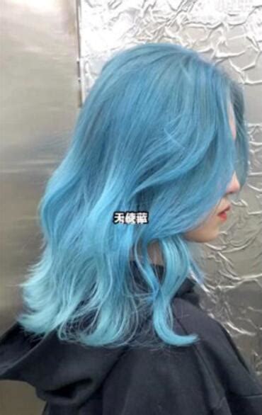 天使蓝是什么颜色 时髦发色让你比精灵还美 染发发型 美发站