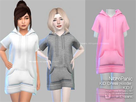 Sims 4 Cc Custom Content Kids Clothing Kid Drees Hoodie For The