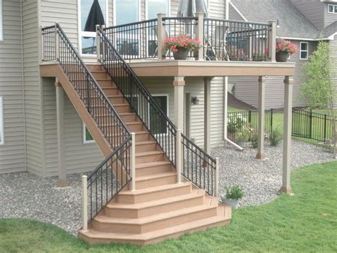 Deck Stairs Deck Builders In St Paul Patio Stairs Outdoor Stairs Exterior Stairs