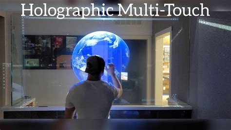 4k Holographic Multi Touch Display Youtube