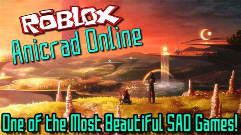 One Of The Most Beautiful Sao Games Roblox Aincrad Online Youtube