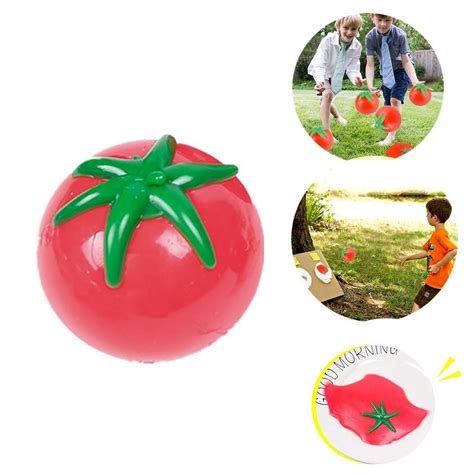 Jrocdr 4PC Cartoon Cute Spun Slow Rising Stress Tomato Rubber Stress