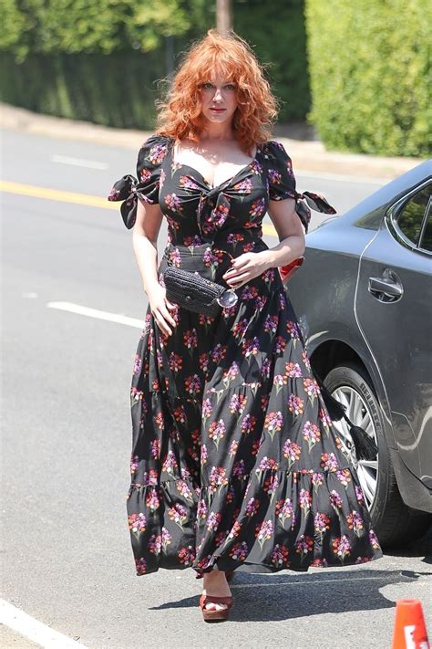 Christina Hendricks Instyles Day Of Indulgence Party In Brentwood • Celebmafia